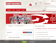 Tablet Screenshot of liebt-einander.org